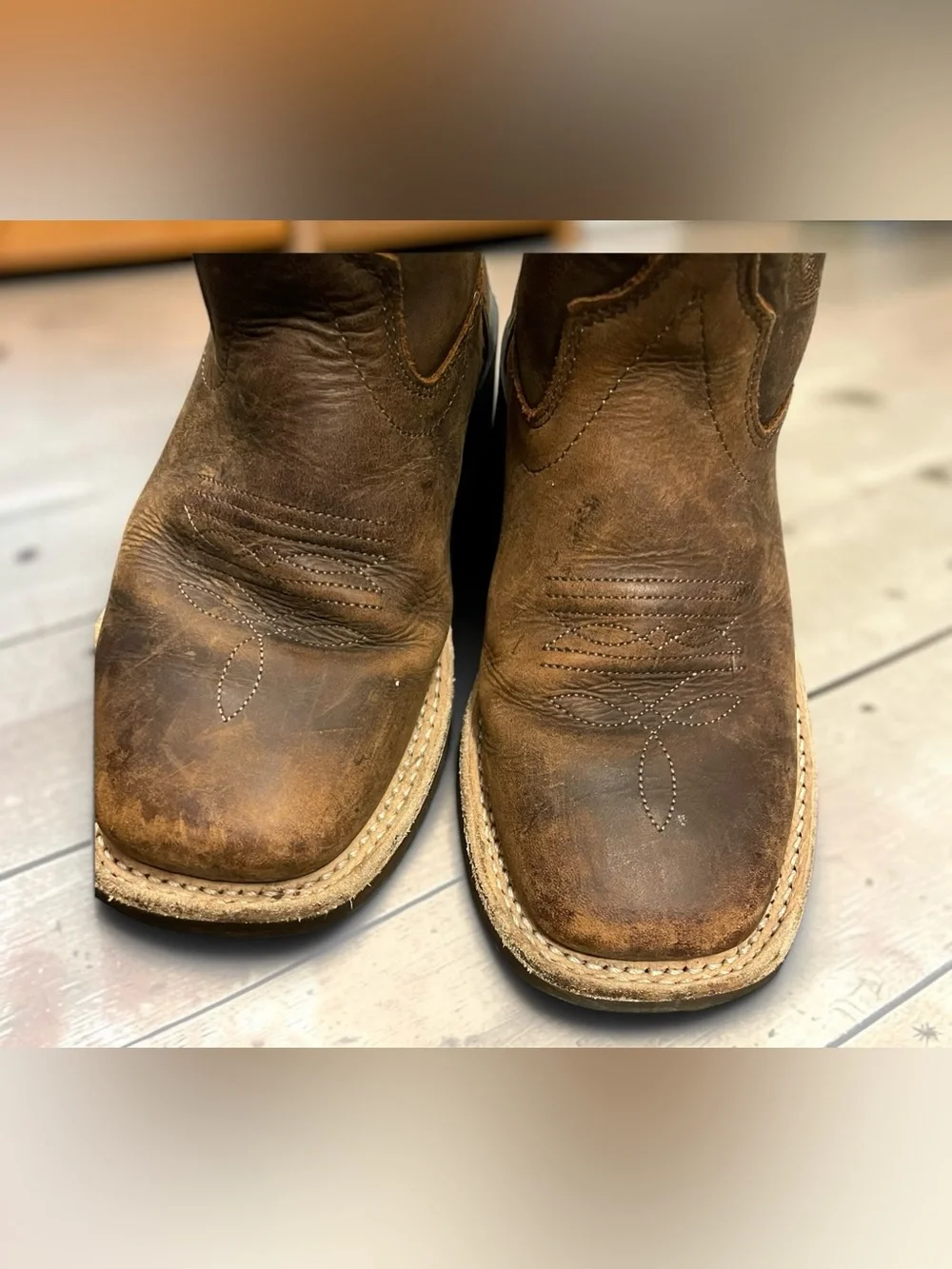 Old West Boys Western Boots Size 12 O-D
